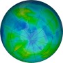Antarctic ozone map for 2024-05-05